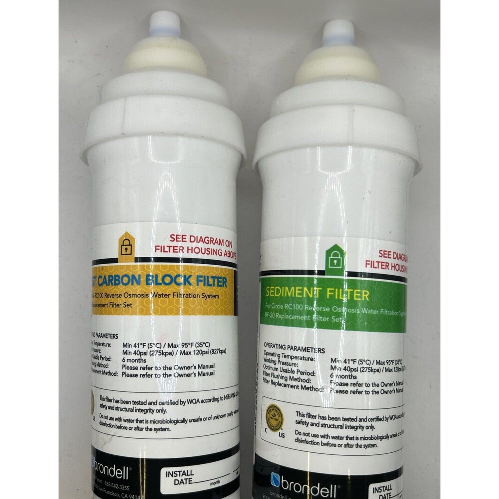 Brondell Sediment and Carbon Replacement Filter Pack RF-20